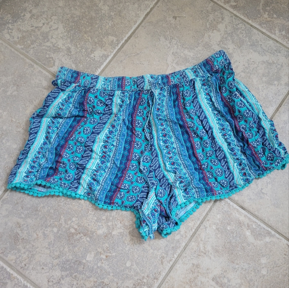 Hollister Pull On Shorts - Summer Boho Hippie Tapestry